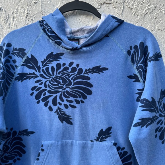 Patagonia Valley Sweatshirt Hoodie Organic Cotton Floral Pullover Women Medium - Picture 2 of 6